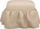 TOV Furniture Gertrude Yellow Linen Striped Skirted Ottoman-4