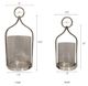 A & B Home McDonough 2-Piece Wall Glass Lanterns-4