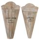 A & B Home 2-Piece Brown Grand Jardin Conical Wall Set-0