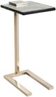 Universal Explore Home™ New Modern Axis Smoked Glass Top Martini Table with Champagne Gold Base-0