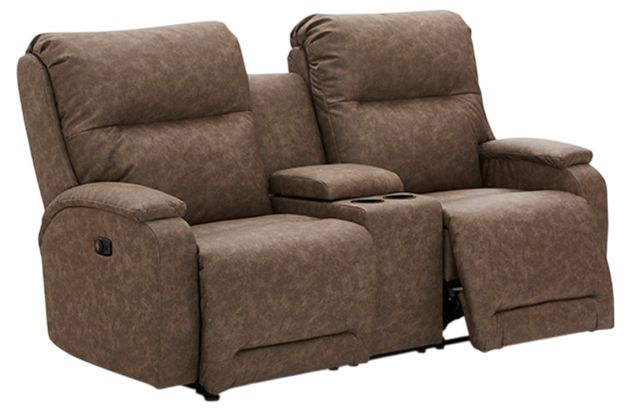 Best® Home Furnishings Customizable Maverly Leather Power Reclining Space Saver® Console Loveseat-2