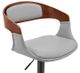 Armen Living Benson Gray/Black Adjustable Bar Stool-3