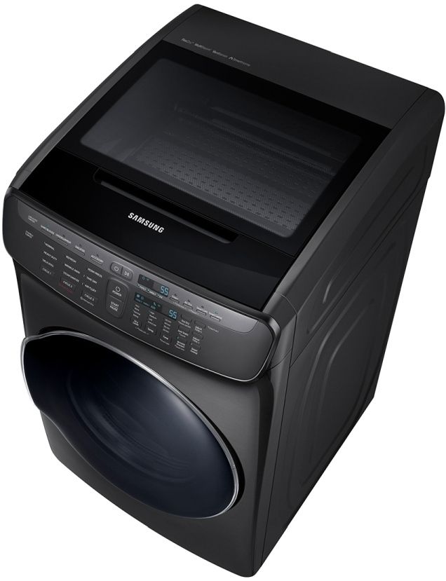 Samsung 7.5 Cu. Ft. Black Stainless Steel FlexDry™ Electric Dryer-4