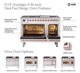 Ilve® Nostalgie II Series 48" Graphite Matte Pro Style Dual Fuel Range-4