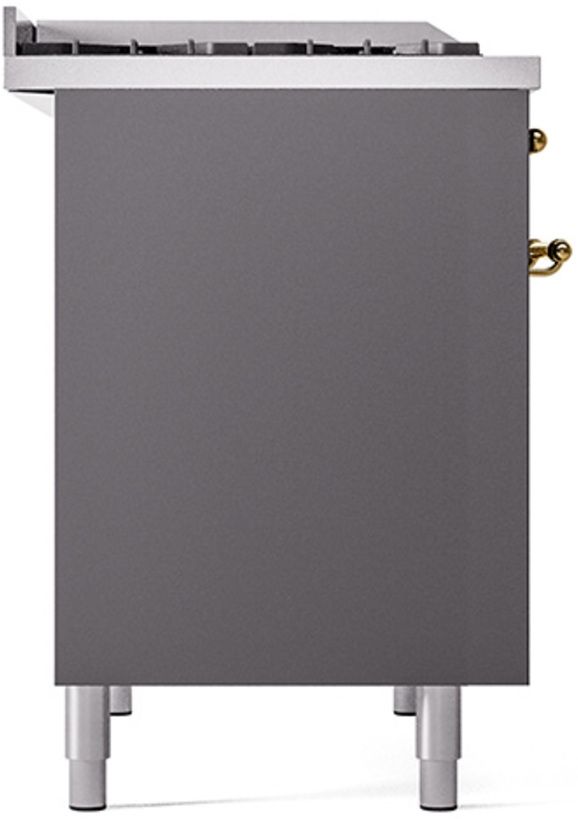 Ilve® Nostalgie II Series 40" Graphite Matte Pro Style Dual Fuel Range-3