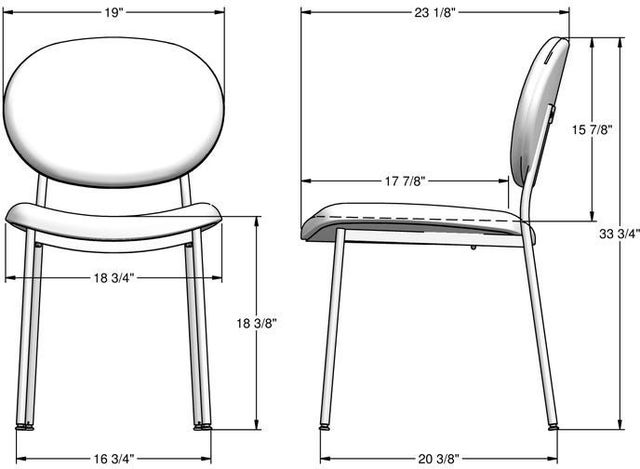 Amisco Customizable Cassandra Dining Side Chair-1