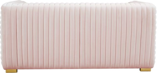 Meridian Furniture Ravish Pink Velvet Loveseat-2
