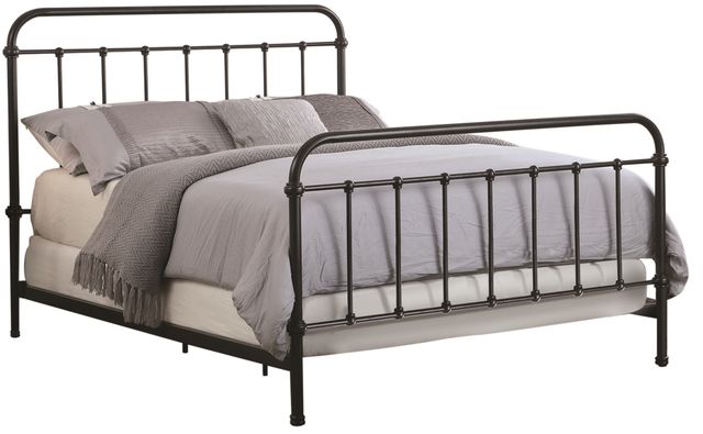 Coaster® Livingston Dark Bronze Full Metal Bed-0