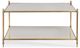 Century® Grand Tour Furniture Odesa Brass Cocktail Table with Mirrored Top and Lower Shelf-1