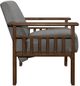 Mazin Furniture Helena Gray Upholstered Storage Accent Chair-2