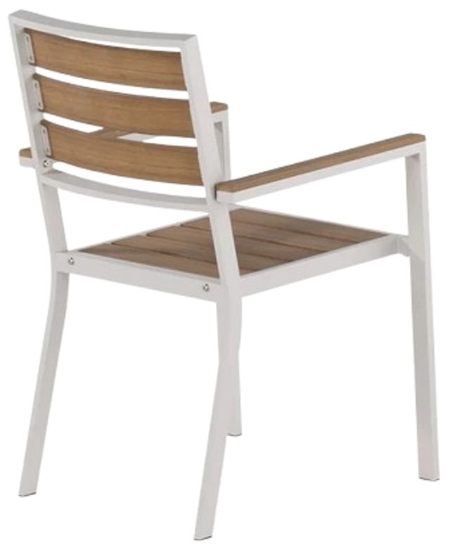 Transformer Table Transformer Light Gray/Light Oak Aluminum/Polystyrene Stackable Outdoor Dining Chair -1