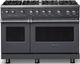 Viking® 5 Series 48" Cast Black Pro Style Gas (LP) Range with Polished Chrome Trim-0