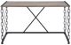 ACME Furniture Jodie Rustic Oak Console Table with Antique Black Base-1