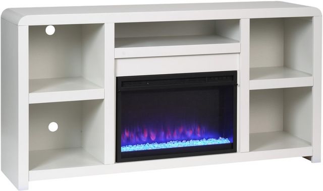 aspenhome® Taylor White 66" Fireplace Console-0