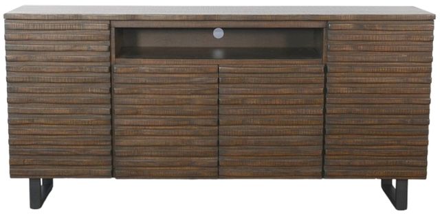 American Wholesale Furniture Contempo Brown TV Console-1
