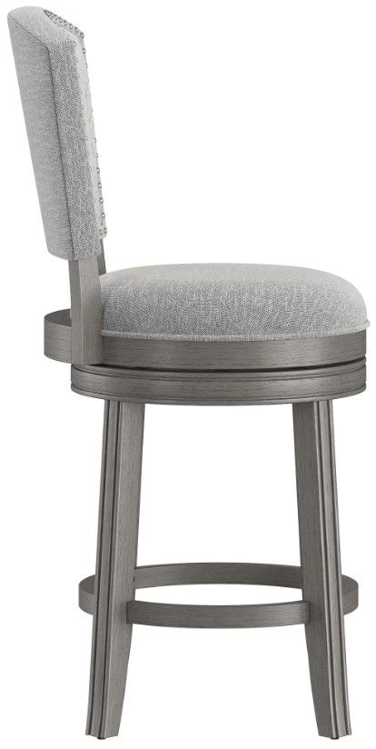 HH2 Home Santa Clara II Ash Gray Bar Stool-3