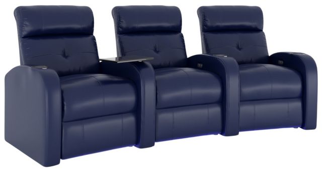 Palliser® Furniture Customizable Audio 3-Seat Power Reclining Curved Home Theater Seating