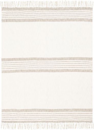 Surya Chamonix Taupe 50"x60" Throw Blanket-1
