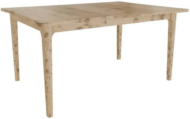 Mavin Customizable 42" x 48" Concave Extendable Dining Table with 12" Leaf-0