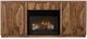 International Furniture Direct Balam Brown TV Stand with Fireplace-0