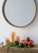 A & B Home Brown Faux Pillar Candle-4