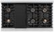 ZLINE Autograph Edition Paramount 48" 6.7 Cu. Ft. Satin Stainless Steel Gas Range with 8 Burner DuoPro™ Cooktop and Dual Ovens with Black Matte Doors and Champagne Bronze Accents-3