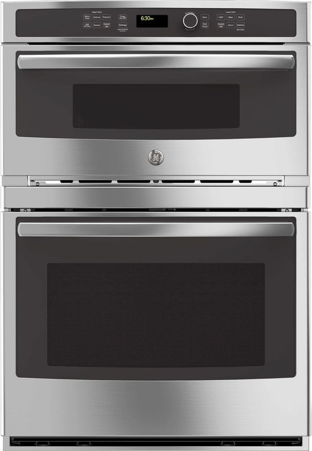 GE® 30" Stainless Steel Oven/Micro Combo Electrical Wall Oven-0
