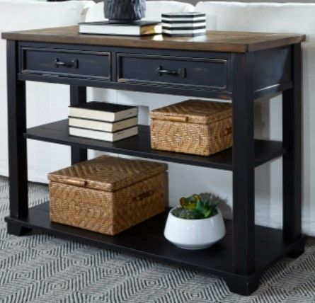 Null Furniture 2218 Pecan Media Console-0