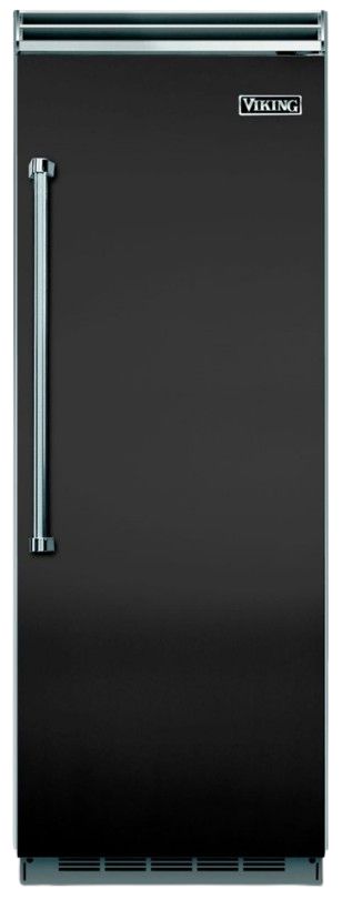Viking® 5 Series 30 in. 17.8 Cu. Ft. Cast Black Built In Counter Depth Right Hinge Column Refrigerator