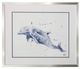 StyleCraft Ocean Life Blue/Light Blue//White Dolphin Wall Art-0