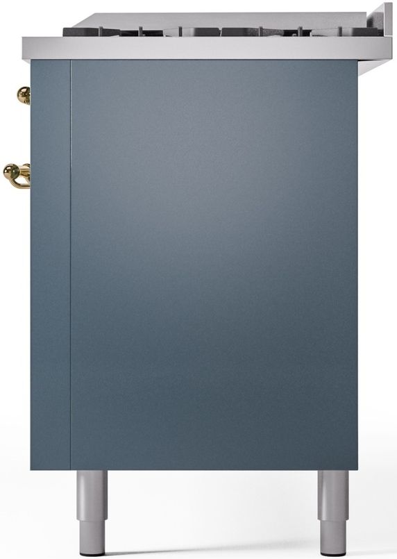 Ilve® Nostalgie II Series 60" Blue Grey Pro Style Dual Fuel Range-3