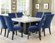 Steve Silver Co. Camila 7-Piece Blue/Ebony/White Square Dining Set-1