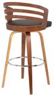 Armen Living Jayden Brown 30" Swivel Bar Stool-1