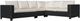 Enclover Trillium 4-Piece Black/Birds Eye Sectional Set-0
