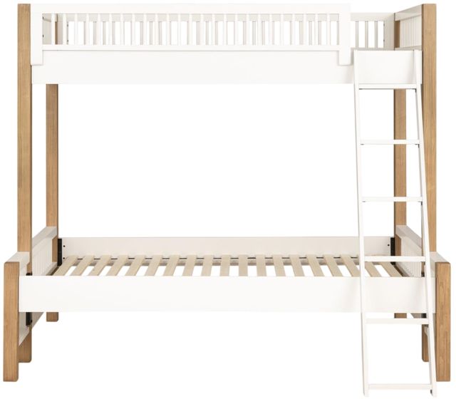 Legacy Kids Teen Margot Cloud White/Desert Oak Twin/Full Youth Bunk Bed-2