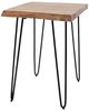 Jofran Inc. Nature's Edge Natural Chairside Table with Black Base-2