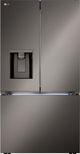 LG 25.5 Cu. Ft. Smudge Resistant Black Stainless Steel Counter Depth French Door Refrigerator -0