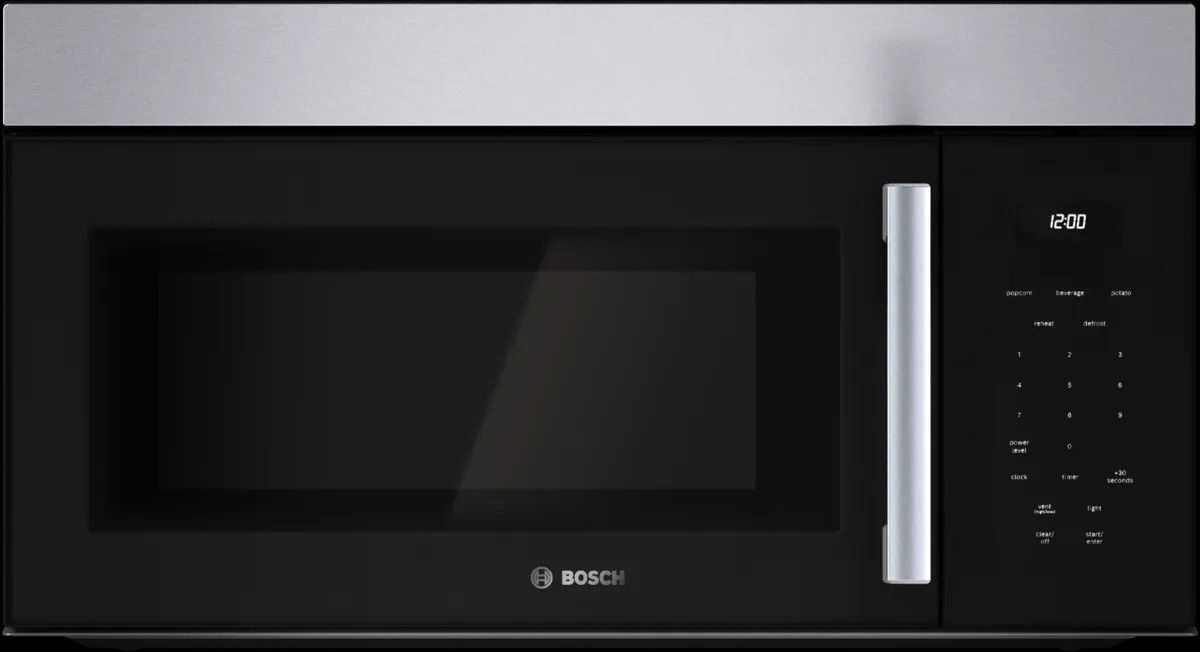Bosch® 100 Series 1.7 Cu. Ft. Stainless Steel Over The Range Microwave