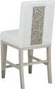 Magnussen Home® Lenox 2-Piece Acacia White/Sand Counter Chair Set with Upholstered Seat and Back-3