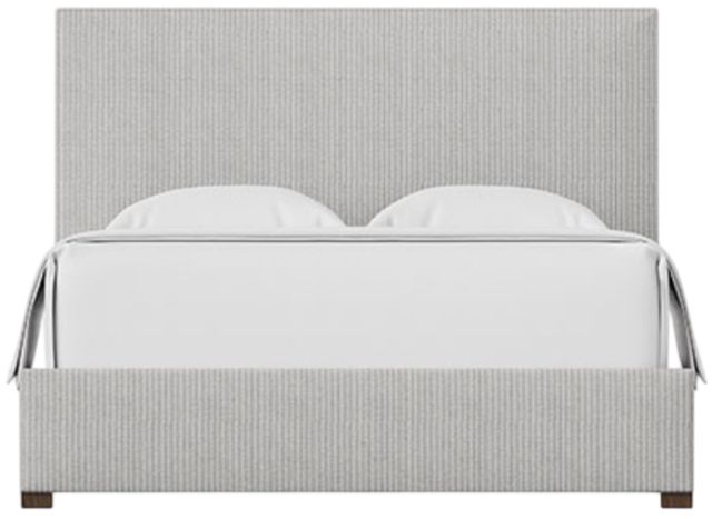 Artisan & Post by Vaughan-Bassett Amelia Gray Stripe Queen Upholstered Panel Bed-0