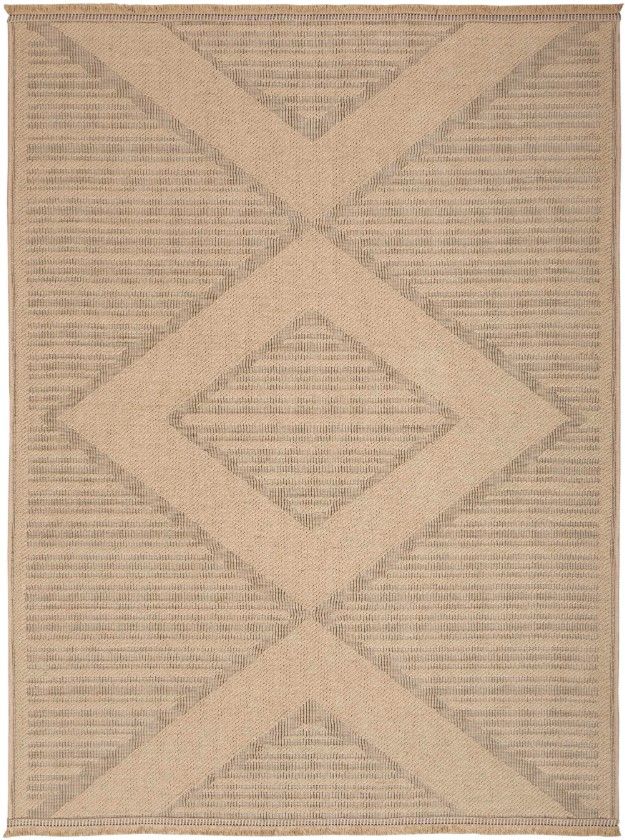 Nourison Home™ Washable Jute Natural 5'x7' Style 1 Area Rug-0