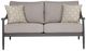 Signature Design by Ashley® Ocean Beach Beige/Gray Fabric/Wooden Outdoor Loveseat-2