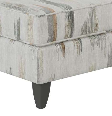 Fusion Furniture Charlotte Cremini Gray Accent Ottoman-1