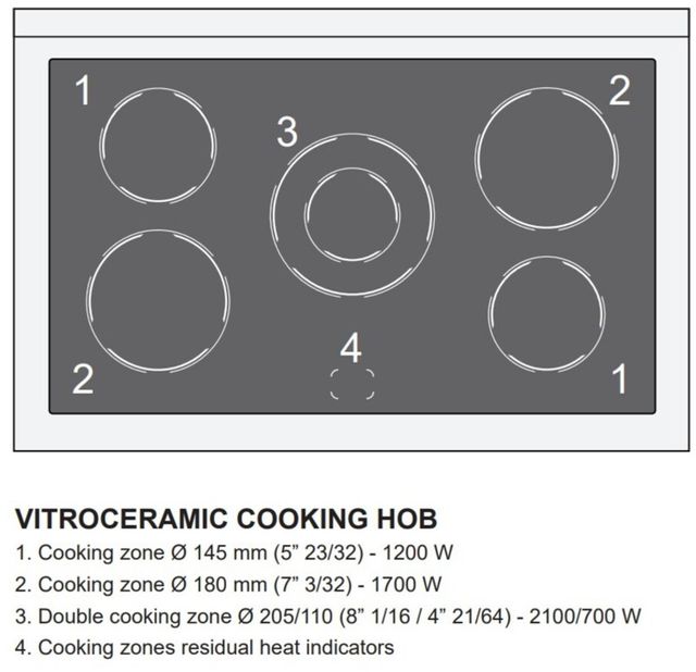 Verona® Ultima 36" Matte Black Freestanding Electric Range-1