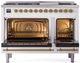 Ilve® Nostalgie II Series 48" White Pro Style Dual Fuel Range-1