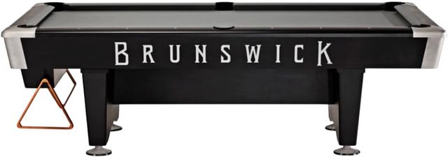Brunswick Black Wolf Pro Matte Black 7' Pool Table-1