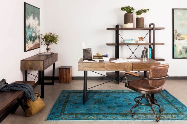 Moe's Home Collection Foster Brown Swivel Desk Chair-2