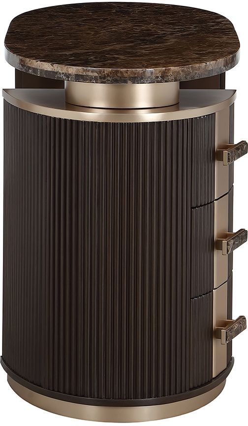 Michael Amini® West Kensington Medium Espresso Vanity Desk-2