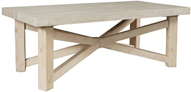 Jofran Inc. Sierrafina Almond Rectangular Coffee Table-0