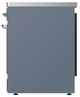 Ilve® Majestic III 30" Blue Gray Pro Style Induction Range with Solid Door and Chrome Trim-2